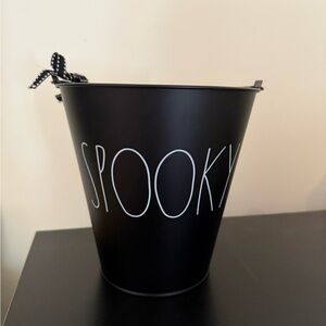 Rae Dunn Black 'Spooky' Bucket